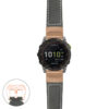 g.ed2.p560a Main Black StrapsCo DASSARI Salvage Thick Padded Distressed Italian Leather Watch Band Strap with Rose Gold Buckle