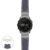 g.ed2.p560a Main Blue StrapsCo DASSARI Salvage Thick Padded Distressed Italian Leather Watch Band Strap with Silver Buckle