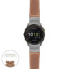g.ed2.p560a Main Tan StrapsCo DASSARI Salvage Thick Padded Distressed Italian Leather Watch Band Strap with Silver Buckle
