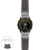 g.ed.p560a Main Dark Brown StrapsCo DASSARI Salvage Thick Padded Distressed Italian Leather Watch Band Strap with Silver Buckle