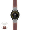 g.ed.p560a Main Rust StrapsCo DASSARI Salvage Thick Padded Distressed Italian Leather Watch Band Strap with Silver Buckle