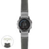 g.f3.p560a Main Black StrapsCo DASSARI Salvage Thick Padded Distressed Italian Leather Watch Band Strap with Silver Buckle
