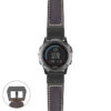 g.f3.p560a Main Dark Brown StrapsCo DASSARI Salvage Thick Padded Distressed Italian Leather Watch Band Strap with Matte Black Buckle