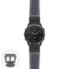 g.f6x.p560a Main Blue StrapsCo DASSARI Salvage Thick Padded Distressed Italian Leather Watch Band Strap with Matte Black Buckle