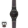 g.f6x.p560a Main Dark Brown StrapsCo DASSARI Salvage Thick Padded Distressed Italian Leather Watch Band Strap with Matte Black Buckle