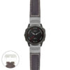 g.f6x.p560a Main Dark Brown StrapsCo DASSARI Salvage Thick Padded Distressed Italian Leather Watch Band Strap with Silver Buckle