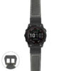g.f7x.p560a Main Black StrapsCo DASSARI Salvage Thick Padded Distressed Italian Leather Watch Band Strap with Matte Black Buckle