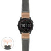 g.f7x.p560a Main Black StrapsCo DASSARI Salvage Thick Padded Distressed Italian Leather Watch Band Strap with Rose Gold Buckle