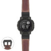 g.i2.p560a Main Rust StrapsCo DASSARI Salvage Thick Padded Distressed Italian Leather Watch Band Strap with Matte Black Buckle
