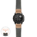 g.i2x.p560a Main Black StrapsCo DASSARI Salvage Thick Padded Distressed Italian Leather Watch Band Strap with Rose Gold Buckle