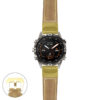 g.mrq2.p560a Main Beige StrapsCo DASSARI Salvage Thick Padded Distressed Italian Leather Watch Band Strap with Yellow Gold Buckle