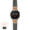 g.mrq2.p560a Main Black StrapsCo DASSARI Salvage Thick Padded Distressed Italian Leather Watch Band Strap with Rose Gold Buckle