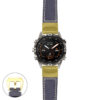 g.mrq2.p560a Main Blue StrapsCo DASSARI Salvage Thick Padded Distressed Italian Leather Watch Band Strap with Yellow Gold Buckle