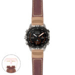 g.mrq2.p560a Main Rust StrapsCo DASSARI Salvage Thick Padded Distressed Italian Leather Watch Band Strap with Rose Gold Buckle