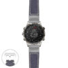 g.mrq.p560a Main Blue StrapsCo DASSARI Salvage Thick Padded Distressed Italian Leather Watch Band Strap with Silver Buckle
