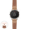 g.mrq.p560a Main Tan StrapsCo DASSARI Salvage Thick Padded Distressed Italian Leather Watch Band Strap with Rose Gold Buckle