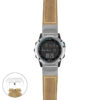 g.qtx3.p560a Main Beige StrapsCo DASSARI Salvage Thick Padded Distressed Italian Leather Watch Band Strap with Silver Buckle