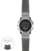 g.qtx3.p560a Main Black StrapsCo DASSARI Salvage Thick Padded Distressed Italian Leather Watch Band Strap with Silver Buckle