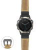 g.qtx5.p560a Main Beige StrapsCo DASSARI Salvage Thick Padded Distressed Italian Leather Watch Band Strap with Matte Black Buckle