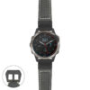 g.qtx6.p560a Main Black StrapsCo DASSARI Salvage Thick Padded Distressed Italian Leather Watch Band Strap with Matte Black Buckle