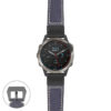 g.qtx6.p560a Main Blue StrapsCo DASSARI Salvage Thick Padded Distressed Italian Leather Watch Band Strap with Matte Black Buckle