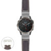 g.qtx6.p560a Main Dark Brown StrapsCo DASSARI Salvage Thick Padded Distressed Italian Leather Watch Band Strap with Silver Buckle