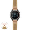 g.qtx7.p560a Main Beige StrapsCo DASSARI Salvage Thick Padded Distressed Italian Leather Watch Band Strap with Rose Gold Buckle