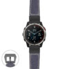 g.qtx7.p560a Main Blue StrapsCo DASSARI Salvage Thick Padded Distressed Italian Leather Watch Band Strap with Matte Black Buckle