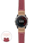 g.qtx7x.p560a Main Red StrapsCo DASSARI Salvage Thick Padded Distressed Italian Leather Watch Band Strap with Rose Gold Buckle