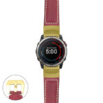 g.qtx7x.p560a Main Red StrapsCo DASSARI Salvage Thick Padded Distressed Italian Leather Watch Band Strap with Yellow Gold Buckle