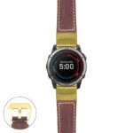 g.qtx7x.p560a Main Rust StrapsCo DASSARI Salvage Thick Padded Distressed Italian Leather Watch Band Strap with Yellow Gold Buckle