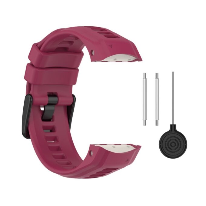 g.r83.6a Wine Red StrapsCo Summit Strap for Garmin Instinct 2S