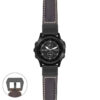 g.tbv.p560a Main Dark Brown StrapsCo DASSARI Salvage Thick Padded Distressed Italian Leather Watch Band Strap with Matte Black Buckle