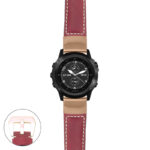 g.tbv.p560a Main Red StrapsCo DASSARI Salvage Thick Padded Distressed Italian Leather Watch Band Strap with Rose Gold Buckle