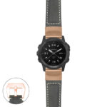 g.tch.p560a Main Black StrapsCo DASSARI Salvage Thick Padded Distressed Italian Leather Watch Band Strap with Rose Gold Buckle