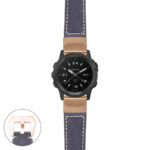 g.tch.p560a Main Blue StrapsCo DASSARI Salvage Thick Padded Distressed Italian Leather Watch Band Strap with Rose Gold Buckle