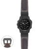 g.tch.p560a Main Dark Brown StrapsCo DASSARI Salvage Thick Padded Distressed Italian Leather Watch Band Strap with Matte Black Buckle