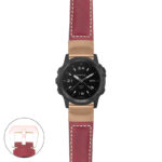 g.tch.p560a Main Red StrapsCo DASSARI Salvage Thick Padded Distressed Italian Leather Watch Band Strap with Rose Gold Buckle