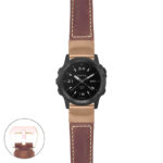 g.tch.p560a Main Rust StrapsCo DASSARI Salvage Thick Padded Distressed Italian Leather Watch Band Strap with Rose Gold Buckle