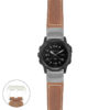 g.tch.p560a Main Tan StrapsCo DASSARI Salvage Thick Padded Distressed Italian Leather Watch Band Strap with Silver Buckle