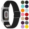 ny100 Gallery StrapsCo Nylon Stretch Watch Band Strap For Fitbit Charge 6 StrapsCo Nylon Stretch Watch Band Strap For Fitbit Charge 5 and Fitbit Charge 6