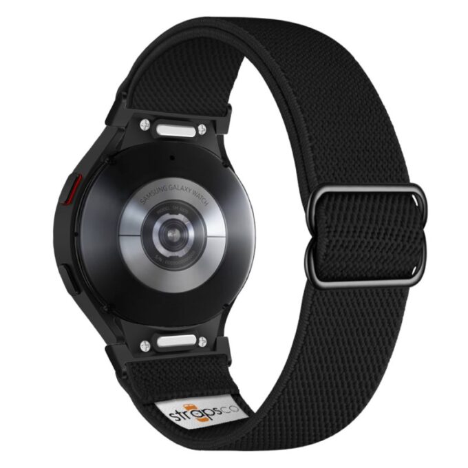 ny100.1.mb Back Black StrapsCo Nylon Stretch Watch Band Strap For Samsung Galaxy Watch 6