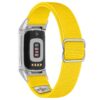 ny100.10.ss Back Yellow StrapsCo Nylon Stretch Watch Band Strap For Fitbit Charge 5 and Fitbit Charge 6
