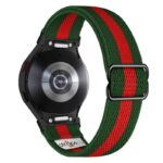 ny100.11.6.mb Back Green and Red StrapsCo Nylon Stretch Watch Band Strap For Samsung Galaxy Watch 6