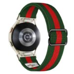 ny100.11.6.st Back Green and Red StrapsCo Nylon Stretch Watch Band Strap For Samsung Galaxy Watch 6