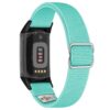 ny100.11b.mb Back Mint Green StrapsCo Nylon Stretch Watch Band Strap For Fitbit Charge 5 and Fitbit Charge 6
