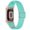 ny100.11b.rg Back Mint Green StrapsCo Nylon Stretch Watch Band Strap For Fitbit Charge 5 and Fitbit Charge 6