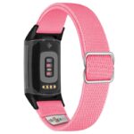 ny100.13.mb Back Pink StrapsCo Nylon Stretch Watch Band Strap For Fitbit Charge 5 and Fitbit Charge 6