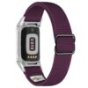 ny100.18.ss Back Purple StrapsCo Nylon Stretch Watch Band Strap For Fitbit Charge 5 and Fitbit Charge 6