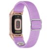 ny100.18b.rg Back Lavender StrapsCo Nylon Stretch Watch Band Strap For Fitbit Charge 5 and Fitbit Charge 6
